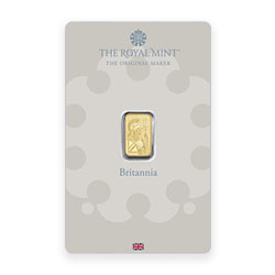 Product Image for 1 Gram Gold Bar – Britannia (with Assay)