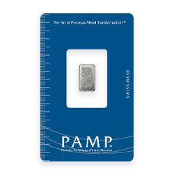 Product Image for 1 Gram Platinum Bar – PAMP Fortuna (with Assay)