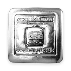 Product Image for 1 Kilo Silver Bar – Geiger Edelmetalle (Cast)