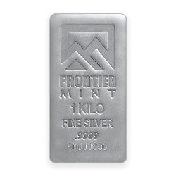 Product Image for 1 Kilo Silver Bar – Frontier Mint (Frosted Finish)