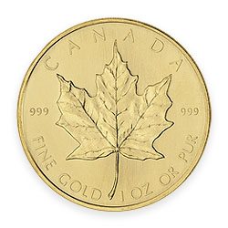 Product Image for 1 oz Canadian Gold Maple Leaf Coin .999 Fine (1979-1982 Dates)