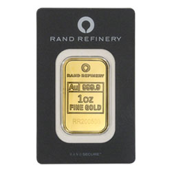 Product Image for 1 oz Gold Bar – Rand Refinery (with Assay)
