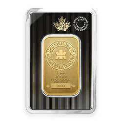 Product Image for 1 oz Gold Bar - Royal Canadian Mint (with Assay)
