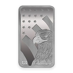 Product Image for 1 oz Silver Bar - American Flag Design