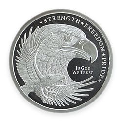 Product Image for 1 oz Silver Round – Golden State Mint (Eagle Design)