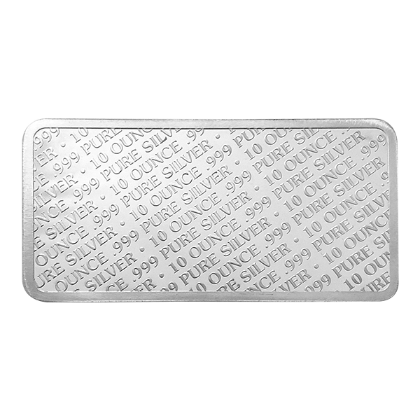 Back 10 oz Silver Bar – Highland Mint Buffalo