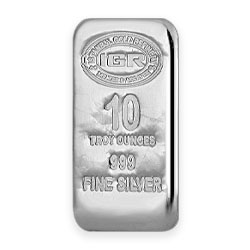 Product Image for 10 oz Silver Bar – Istanbul Gold Refinery (IGR)