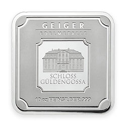 Product Image for 10 oz Silver Bar – Geiger Edelmetalle (Sealed)