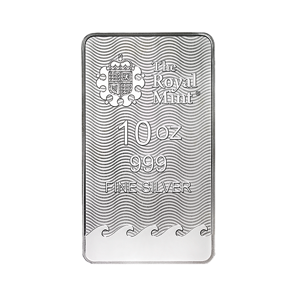 Back 10 oz Silver Bar – Britannia (New)