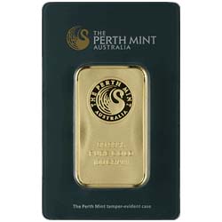 Product Image for 100 Gram Gold Bar - Perth Mint (with Assay)
