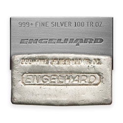 Product Image for 100 oz Silver Bar – Engelhard