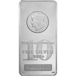 Product Image for 10 oz Silver Bar - Highland Mint (Morgan Design)