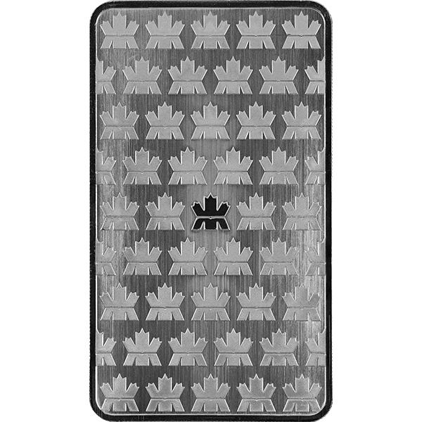 Back 10 oz Silver Bar - Royal Canadian Mint