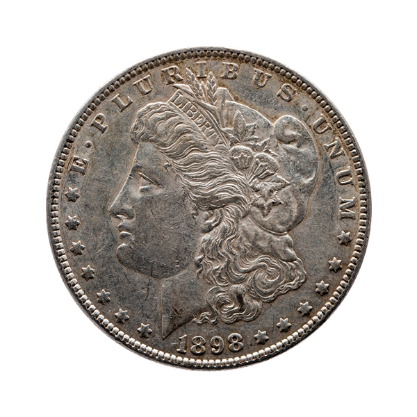 Front 1878-1904 Morgan Silver Dollar Coin XF
