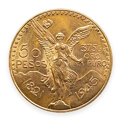 Product Image for 1945 50 Pesos Mexican Gold Coin BU