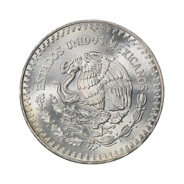 Back 1983 1 oz Mexican Silver Libertad Coin BU