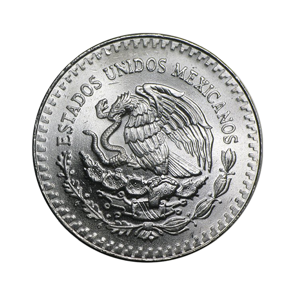 Back 1984 1 oz Mexican Silver Libertad Coin BU