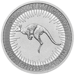 Product Image for 2022 1 oz Australian Platinum Kangaroo Coin BU