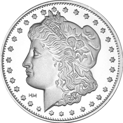 Product Image for 1 oz Silver Round Highland Mint (Morgan Design)