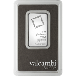 Product Image for 1 oz Platinum Bar - Valcambi (with Assay)