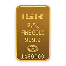 Product Image for 2.5 Gram Gold Bar – Istanbul Gold Refinery (with Assay)