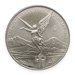 Product Image for 2005 1 oz Mexican Silver Libertad Coin BU