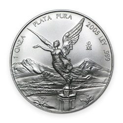 Product Image for 2005 1 oz Mexican Silver Libertad Coin BU