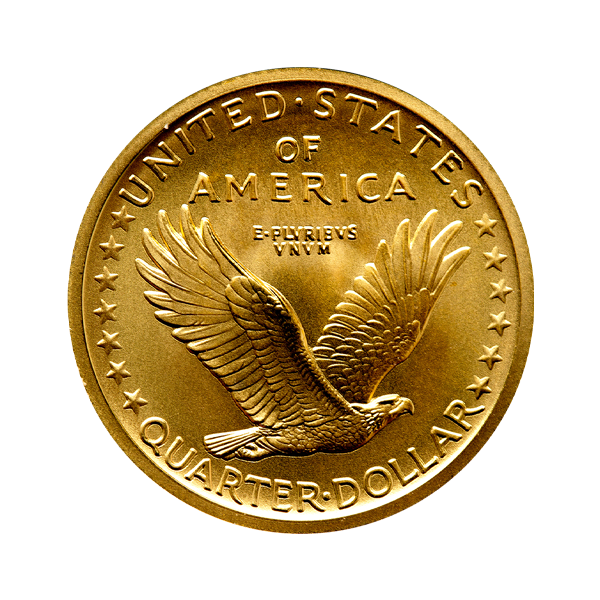 Back 2016-W ¼ oz Standing Liberty Centennial Gold Coin