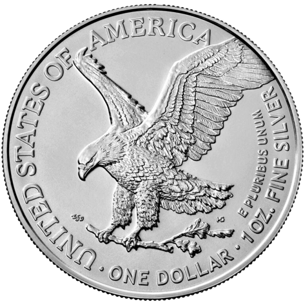 Front 2021 1 oz American Silver Eagle Coin (Type 2)