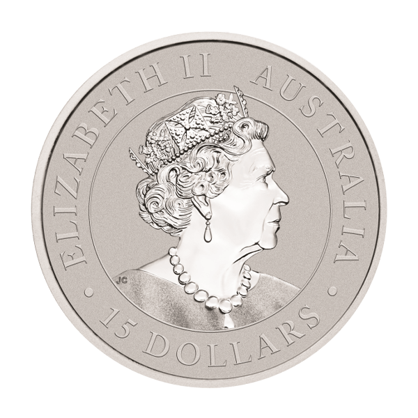 Back 2022 1/10 oz Australian Platinum Kookaburra Coin BU
