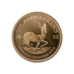 Product Image for 2022 1/10 oz South African Gold Krugerrand Coin BU