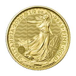 Product Image for 2022 1/2 oz Great Britain Gold Britannia Coin BU