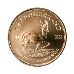 Product Image for 2022 1/2 oz South African Gold Krugerrand Coin BU