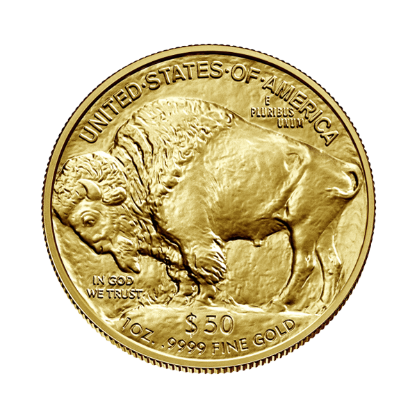 Back 2022 1 oz American Gold Buffalo Coin BU