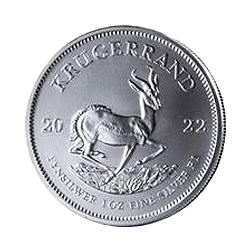 Product Image for 2022 1 oz South African Silver Krugerrand Coin BU