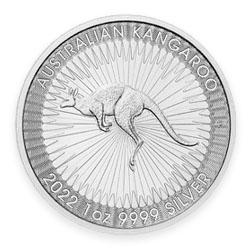 Product Image for 2022 1 oz Australian Silver Kangaroo Coin BU