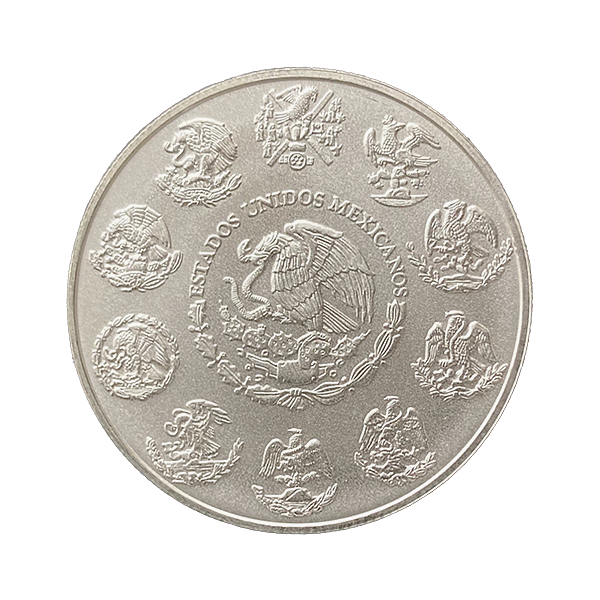 Back 2022 1 oz Mexican Silver Libertad Coin BU