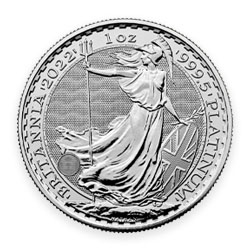 Product Image for 2022 1 oz Great Britain Platinum Britannia Coin BU