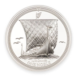 Product Image for 2022 Isle of Man 2 oz One Noble Silver Piedfort Proof Coin