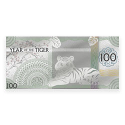 Product Image for 2022 Mongolia 5 Gram Year of the Tiger Silver Note
