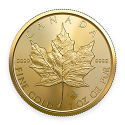 Product Image for 2022 1 oz Canadian Gold Maple Leaf Coin BU
