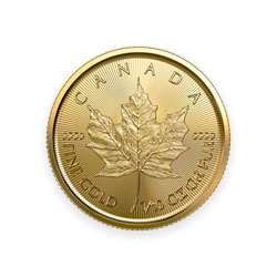 Product Image for 2023 1/10 oz Canadian Gold Maple Leaf Coin BU