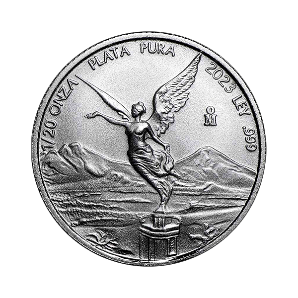 Front 2023 1/20 oz Mexican Silver Libertad Coin BU