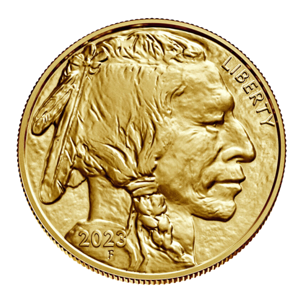 Front 2023 1 oz American Gold Buffalo Coin BU