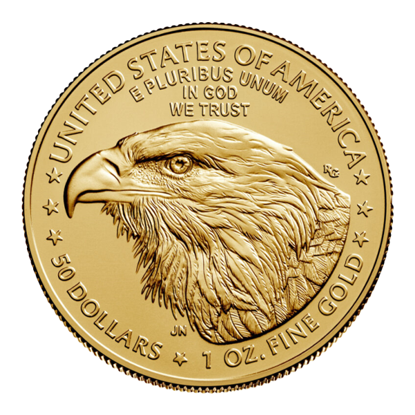 Back 2023 1 oz American Gold Eagle Coin BU