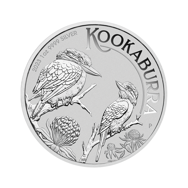 Front 2023 1 oz Australian Silver Kookaburra Coin BU
