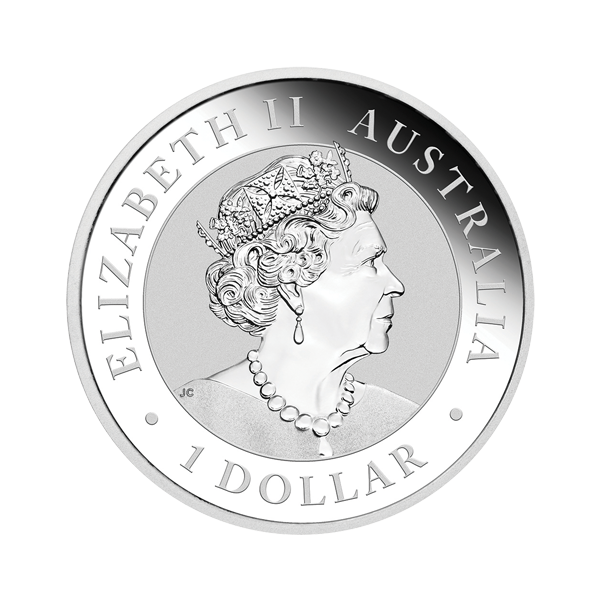 Back 2023 1 oz Australian Silver Kookaburra Coin BU