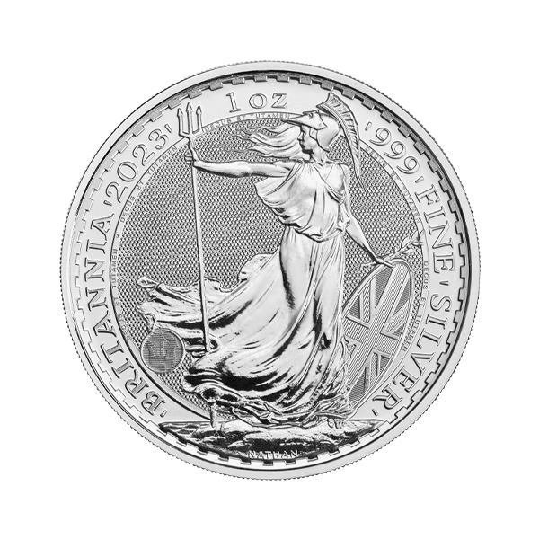 Front 2023 1 oz Great Britain Silver Britannia Coin BU (Charles III)