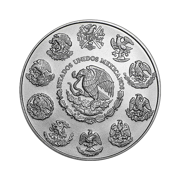 Back 2023 1 oz Mexican Silver Libertad Coin BU