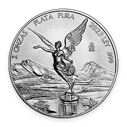 Product Image for 2023 2 oz Mexican Silver Libertad Coin BU